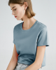 Simple Loose Short Sleeves Solid Color Round-Neck T-Shirts Tops