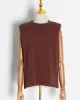 Solid Color Cap Sleeve Loose Round-Neck T-Shirts