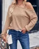 Asymmetric Long Sleeves Loose One-Shoulder T-Shirts Tops