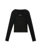 Hollow Split-Joint Long Sleeves Skinny V-Neck T-Shirts Tops