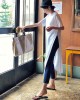 Casual Simple Split-Side Designed Long T-Shirt