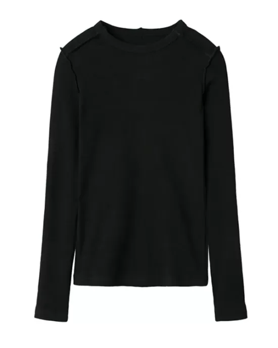 Simple Solid Color Round-Neck Long Sleeves T-Shirt