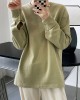 3 Colors Loose Casual Solid Color Split-Side T-Shirt Top