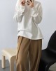 3 Colors Loose Casual Solid Color Split-Side T-Shirt Top