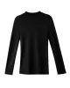 Casual Long Sleeves Skinny Solid Color Stand Collar T-Shirts