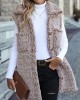 Split-Joint Velvet Loose Plus Size Lapel Vest Outerwear