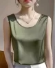 Solid Color Loose Sleeveless Round-Neck Vest Top