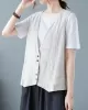 Simple Loose V-Neck Solid Color Vest