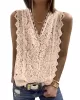 Original Lace Solid Color Loose Vest Top