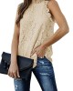 Original Lace Hollow Solid Color Halterneck Vest Top