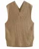 4 Colors V-Neck Simple Split-Side Sleeveless Knitted Vest