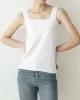 Casual Simple 6 Colors Square-Neck Sleeveless Vest